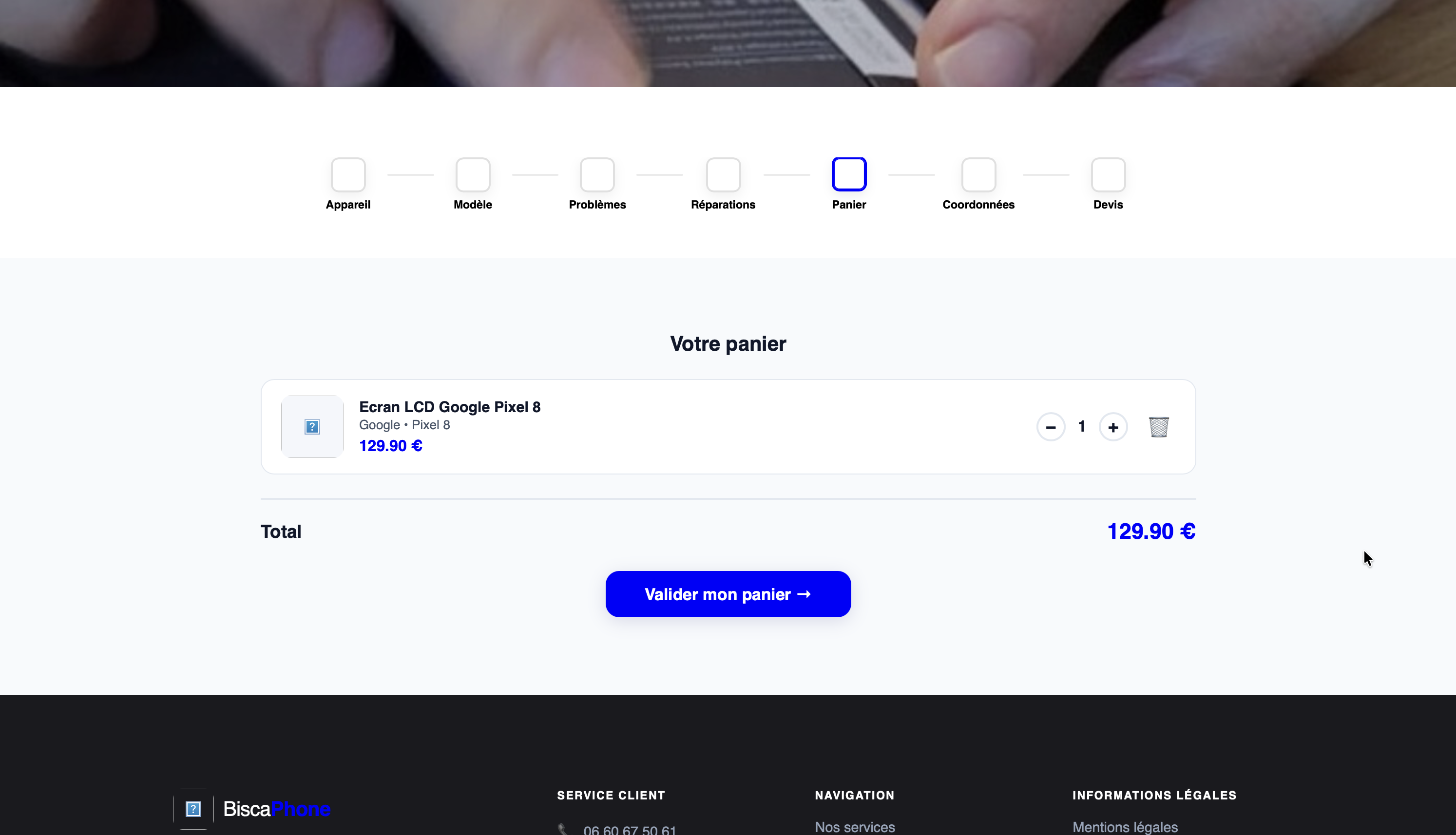 Aperçu 4 de Gestion de Devis pour Biscaphone