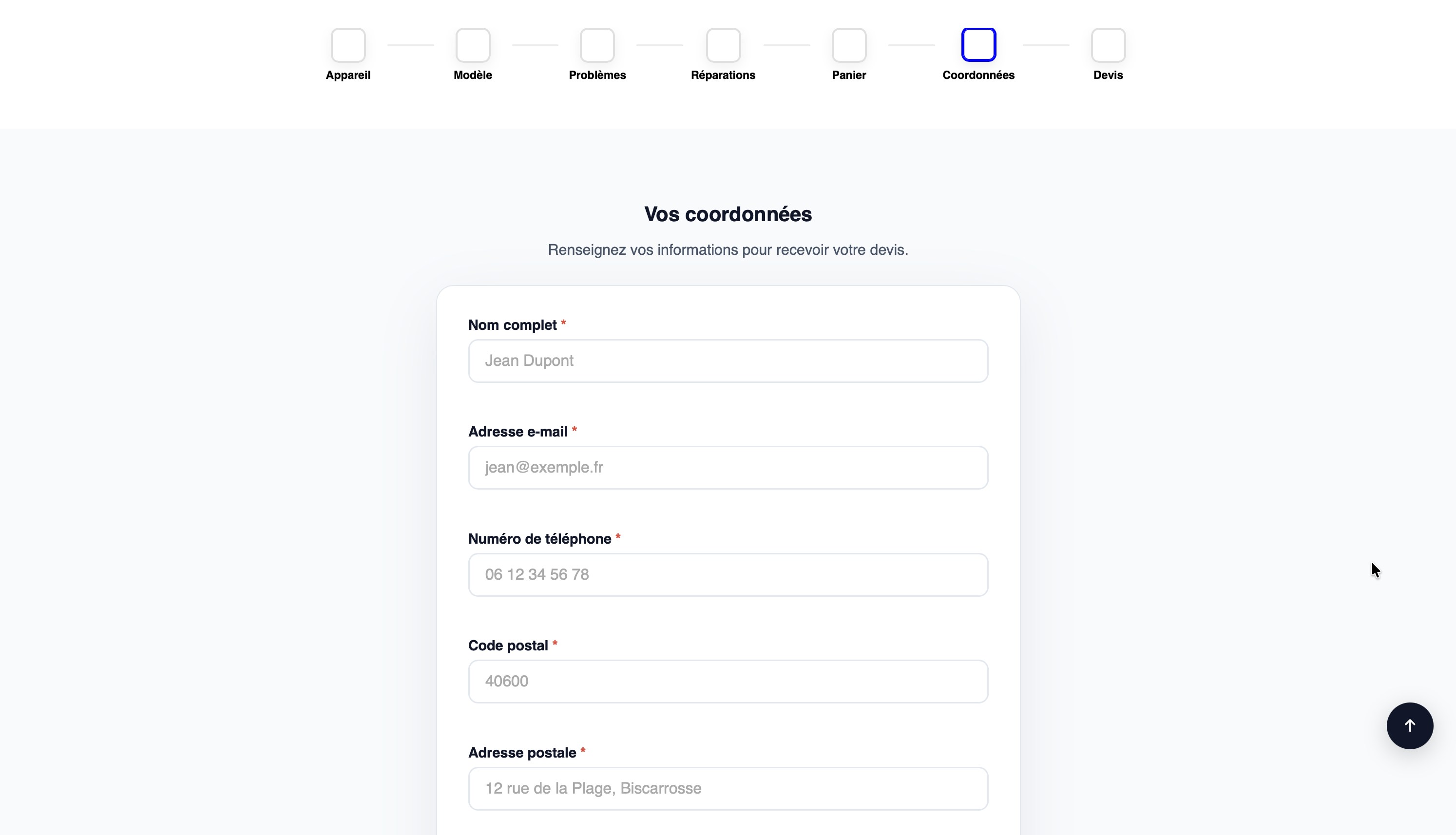 Aperçu 5 de Gestion de Devis pour Biscaphone